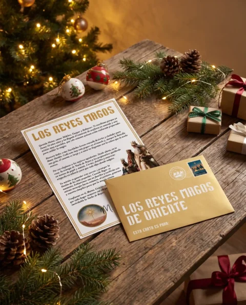 Carta personalizada que revela el secreto de los Reyes Magos
